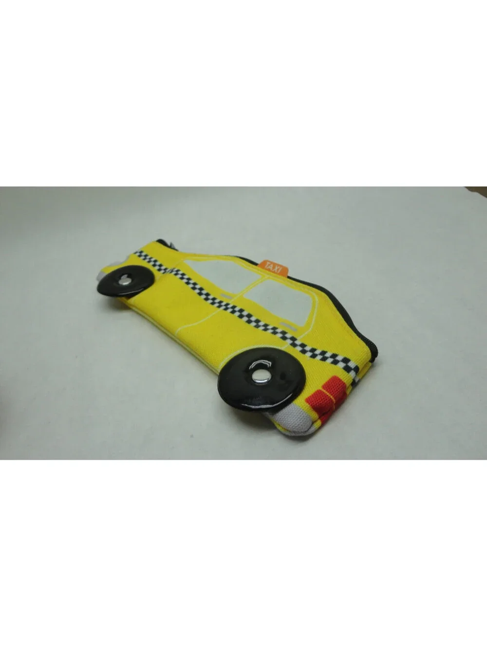 PAPYRUS Small Zip Makeup cosmetic Pencil Pouch City Fare Yellow Taxi